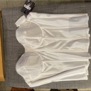 Longline white bra (NEW w/tag, NEVER USED)